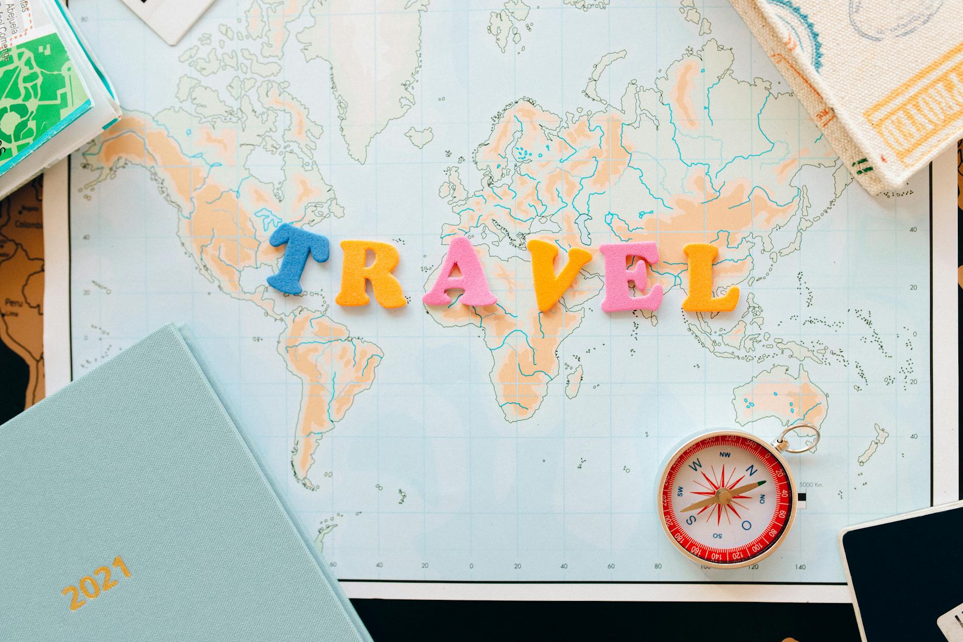 Mappa del mondo per pianificazione viaggio e gestione pratiche turismo