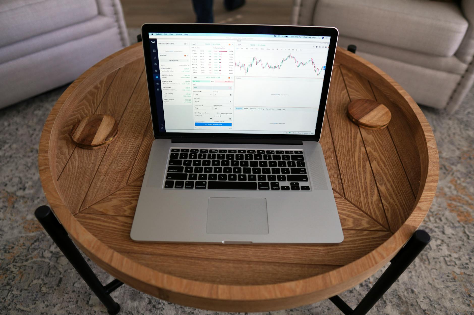 Dashboard analytics di customer journey su laptop con metriche di conversione
