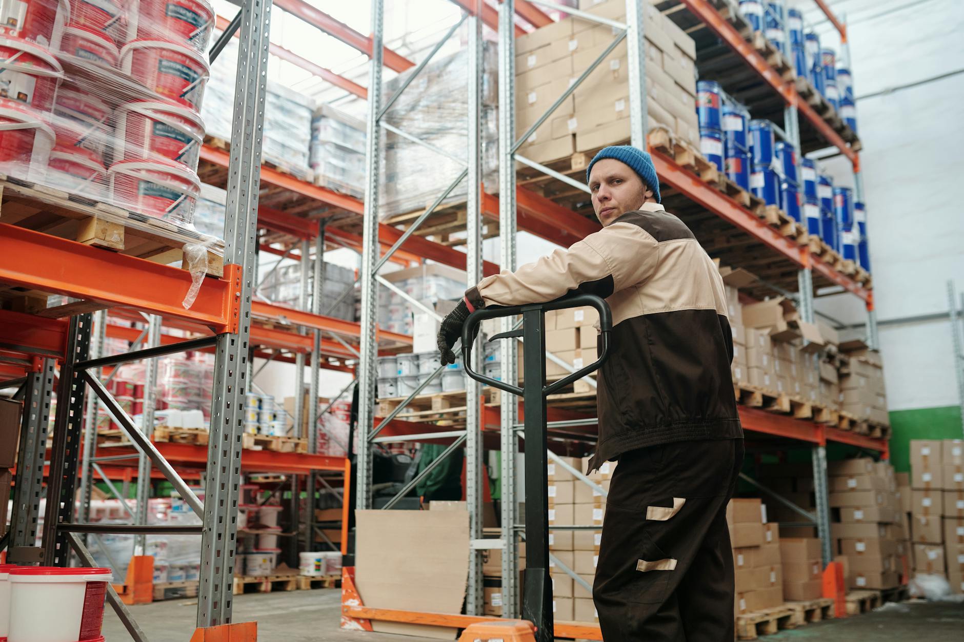 Picking magazzino con barcode scanner