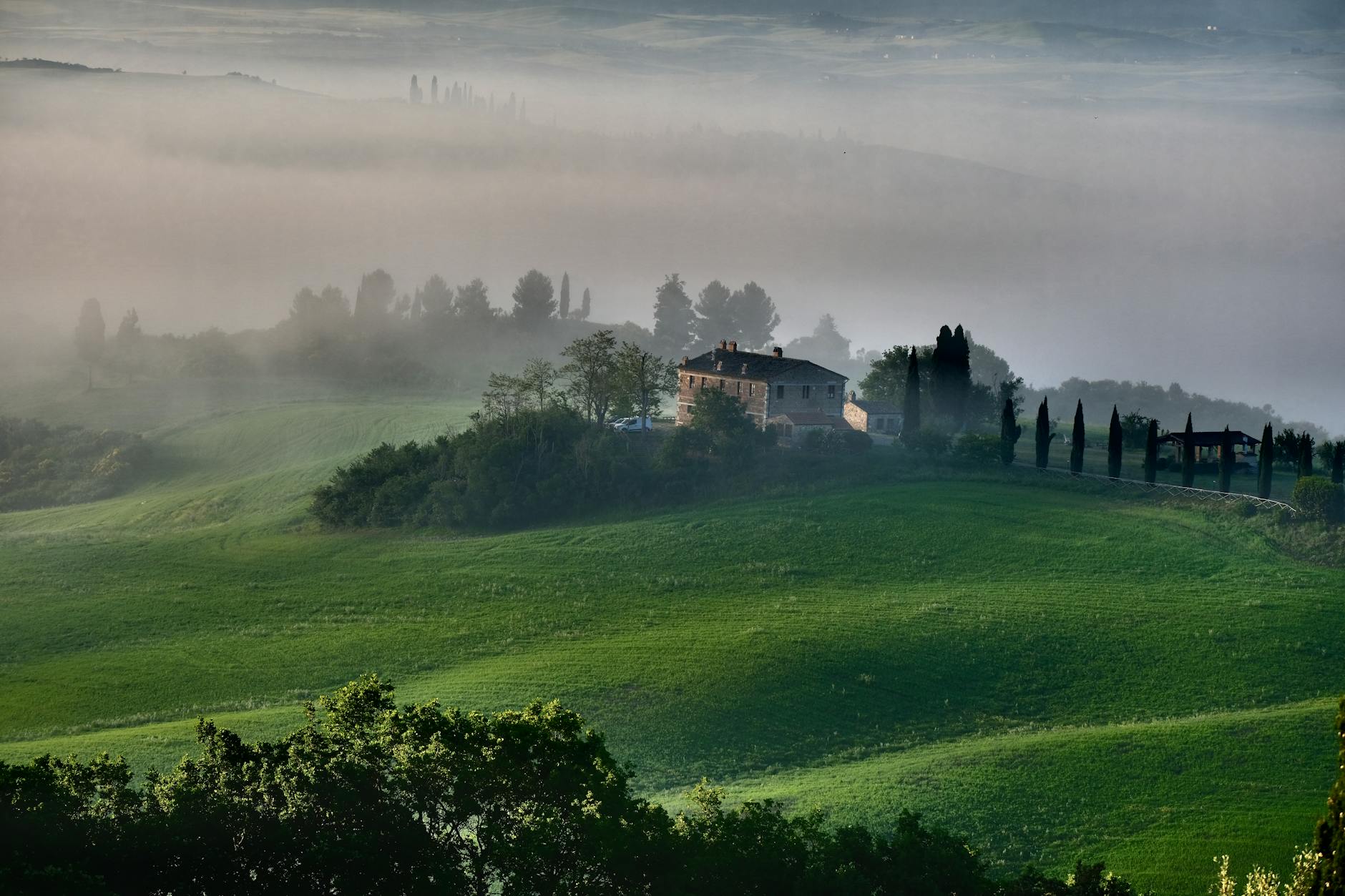 Casale agrituristico italiano in campagna toscana