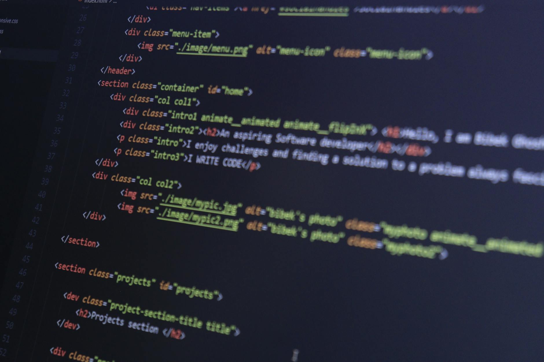 Schermata di codice e documentazione API