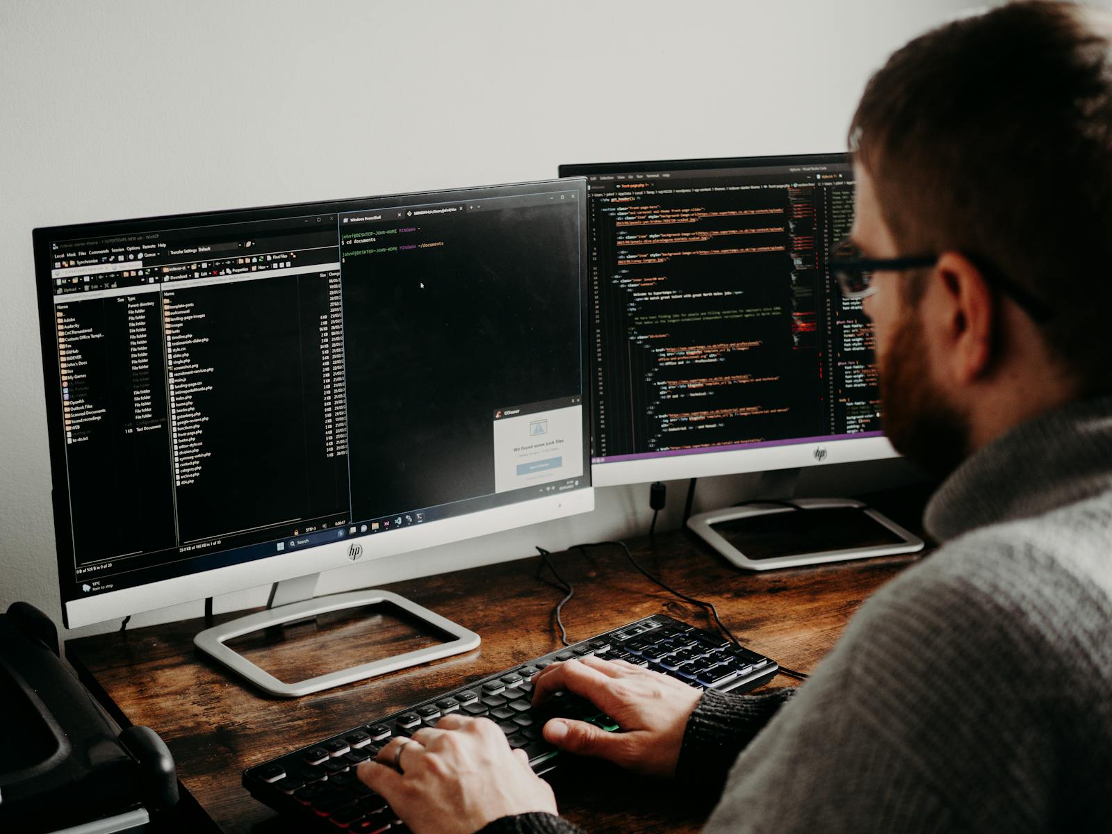 Software CRM moderno utilizzato in ufficio