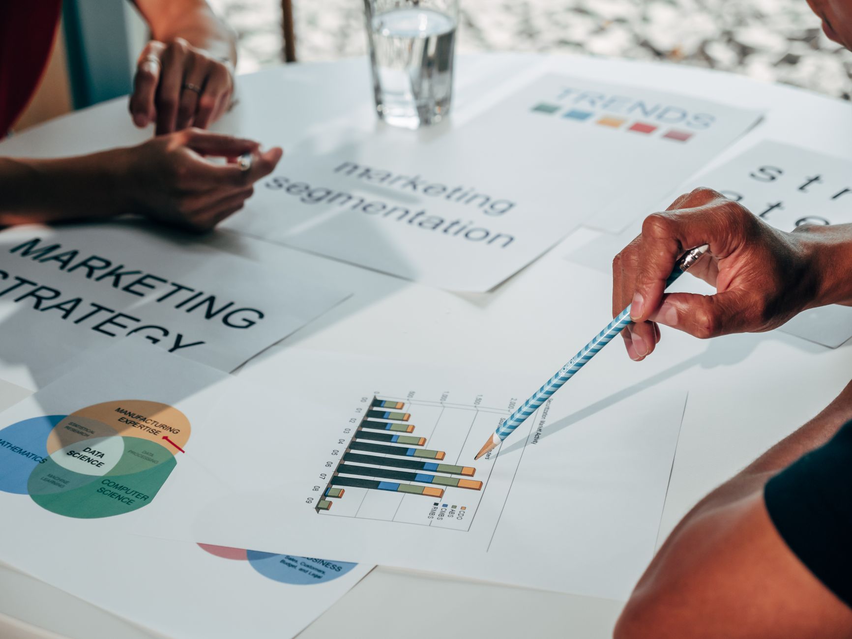 Dashboard analytics e grafici di performance marketing B2B