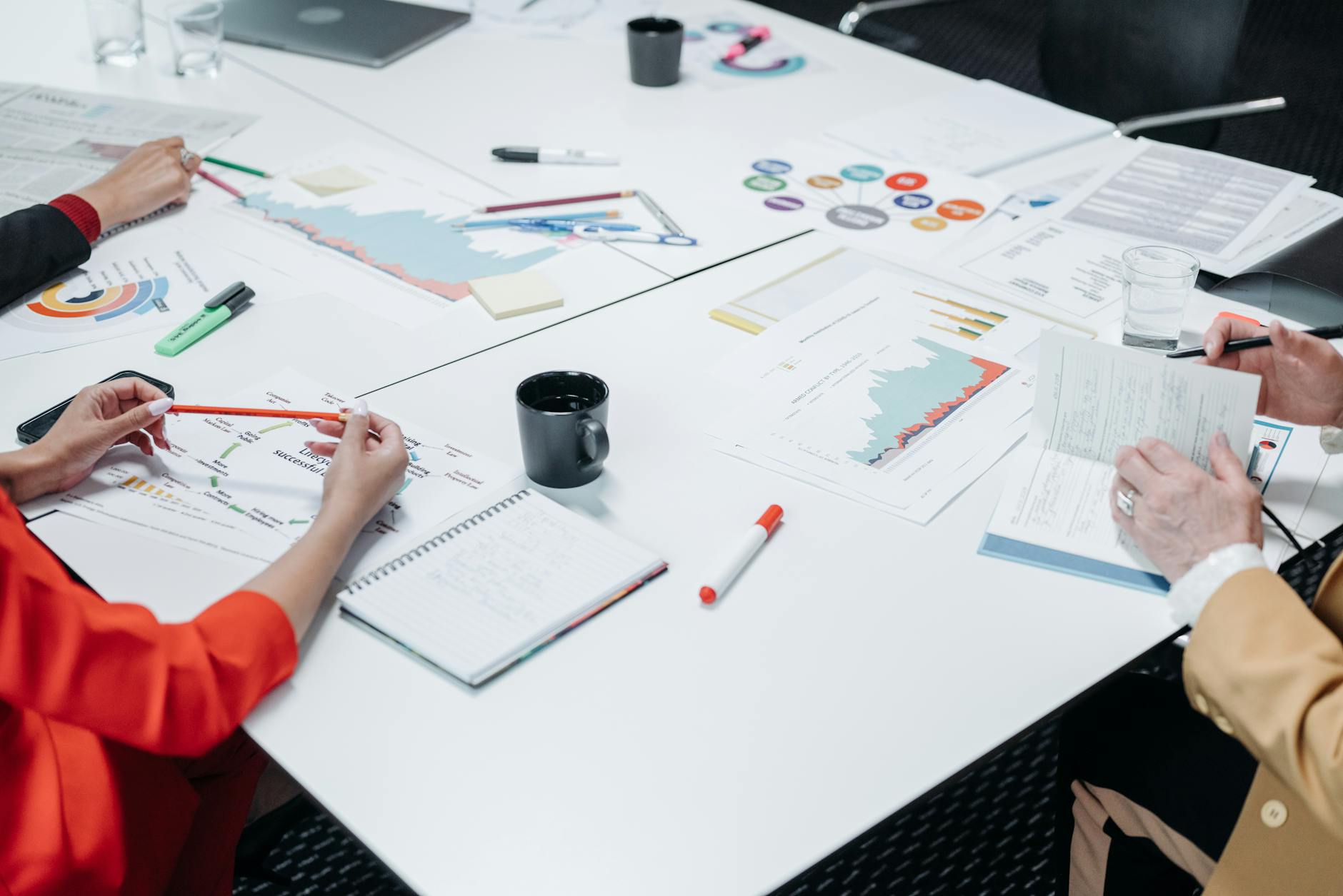 Sales rep prende appunti su playbook commerciale