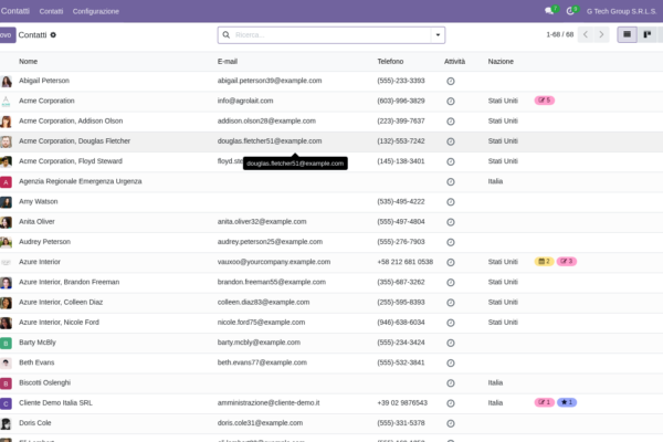 Customer 360 view CRM Odoo: unified view, CLV, ABS (guida 14 di 15)