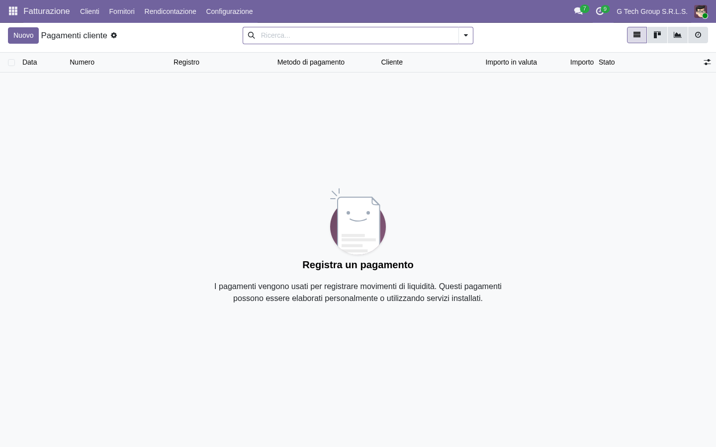 Odoo 19 monitoraggio dei pagamenti e flussi di cassa tra magazzino e contabilità nelle PMI italiane