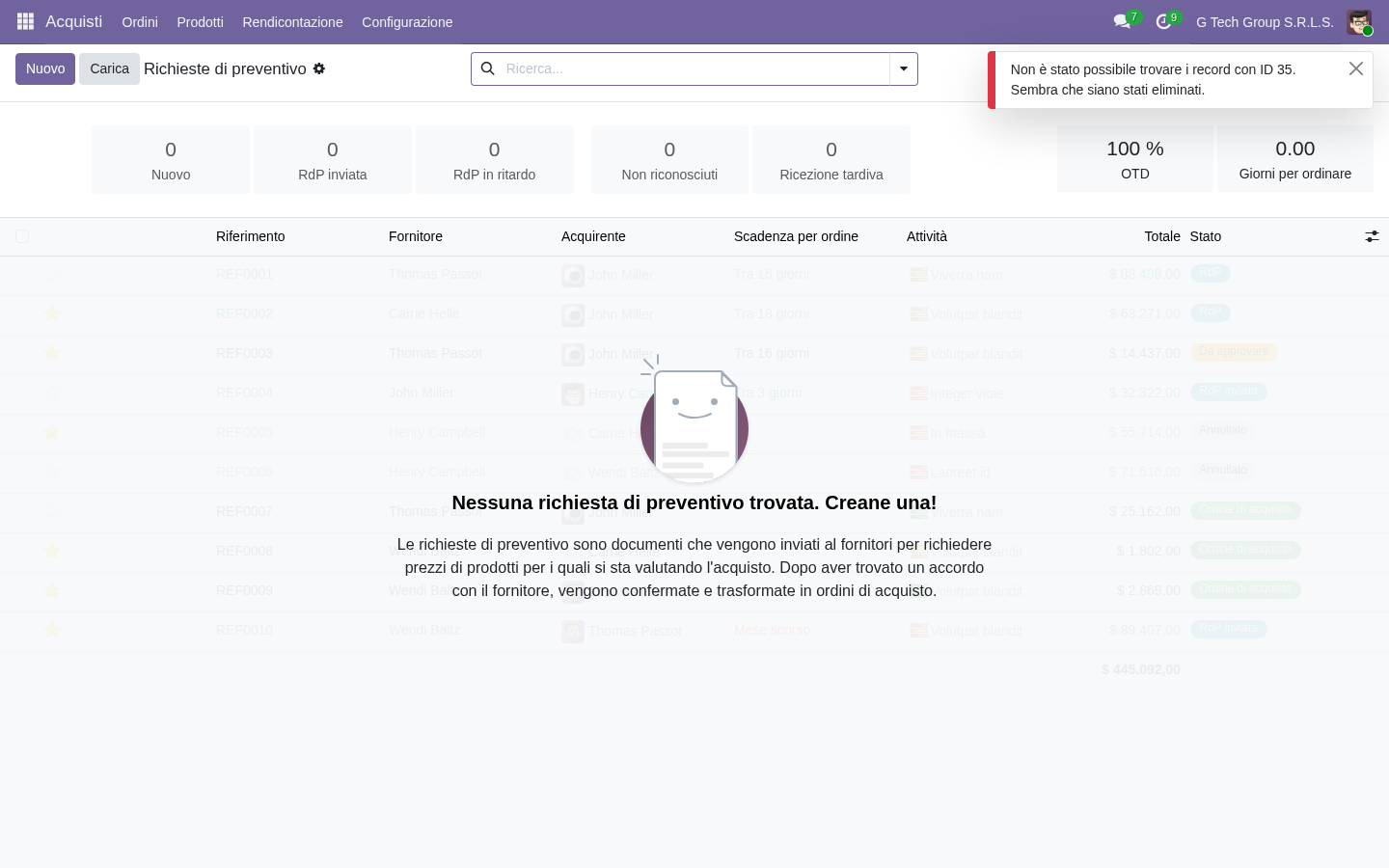 Purchase Order audit trail ESG Odoo 19 supplier sustainability PMI