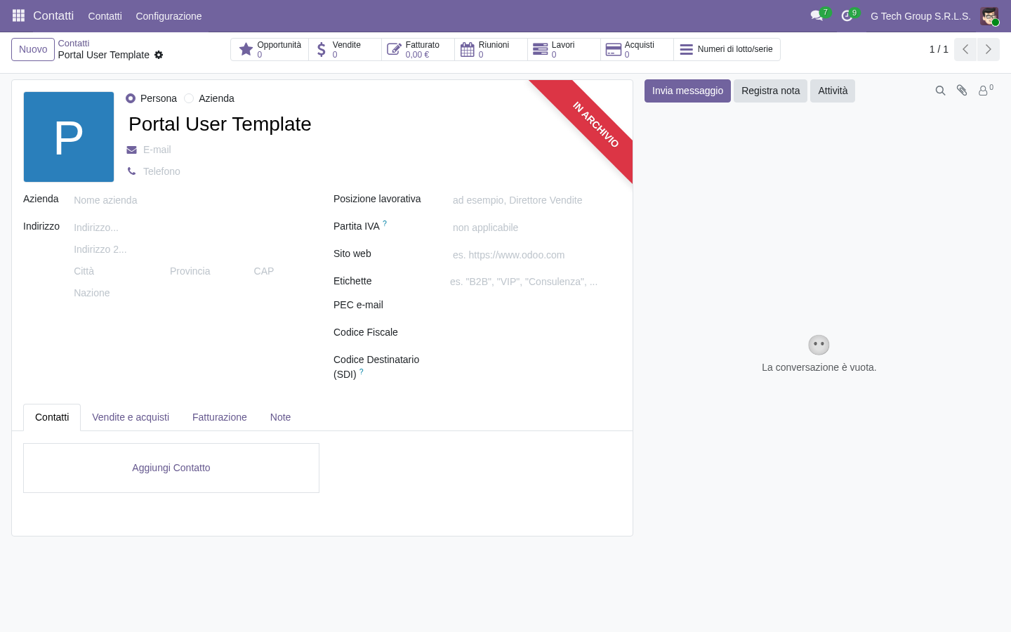 Vendor IoT-ready management Odoo 19 partner detail PMI manifattura