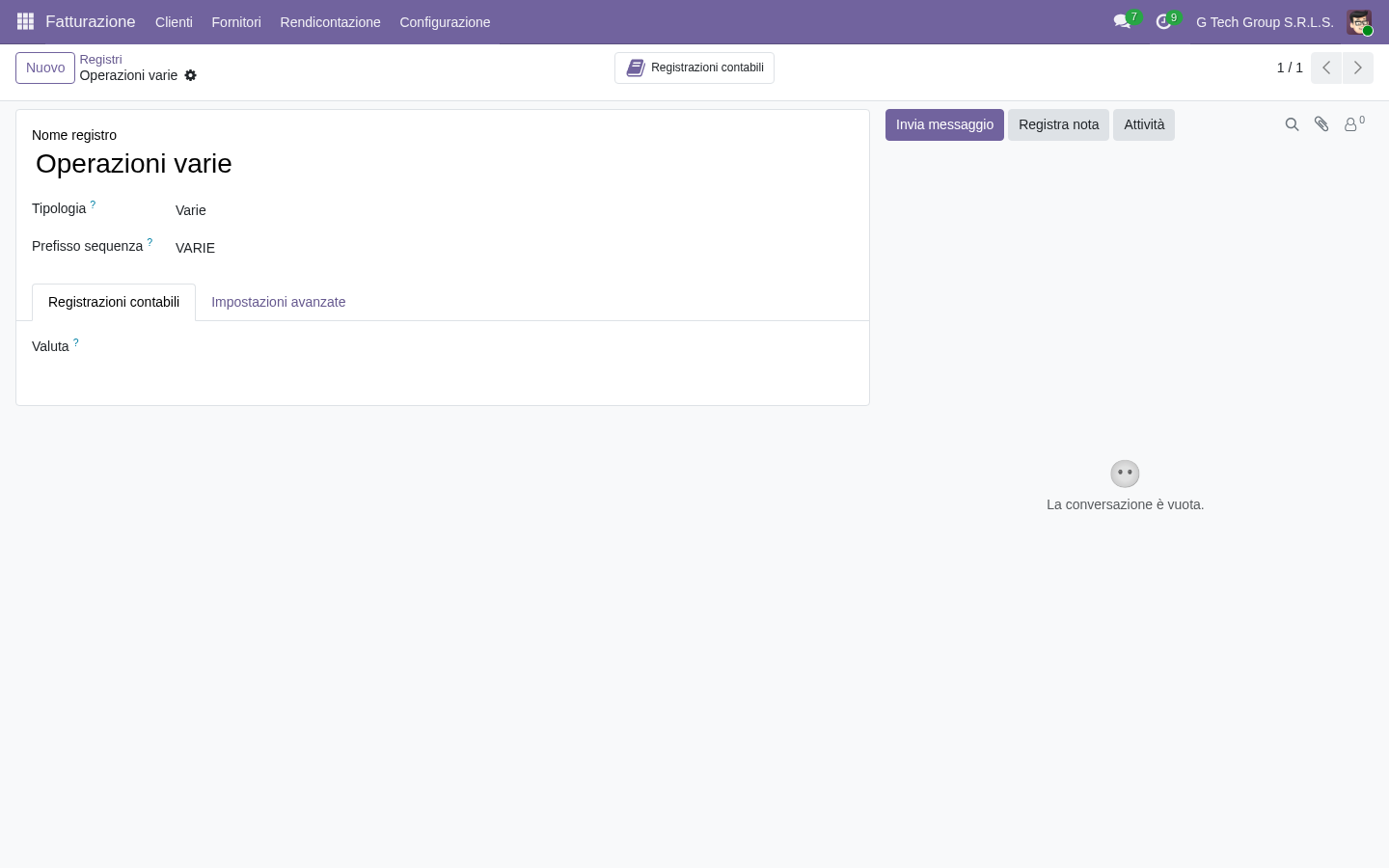 Odoo 19 registro IVA acquisti per adempimenti fiscali di PMI italiane