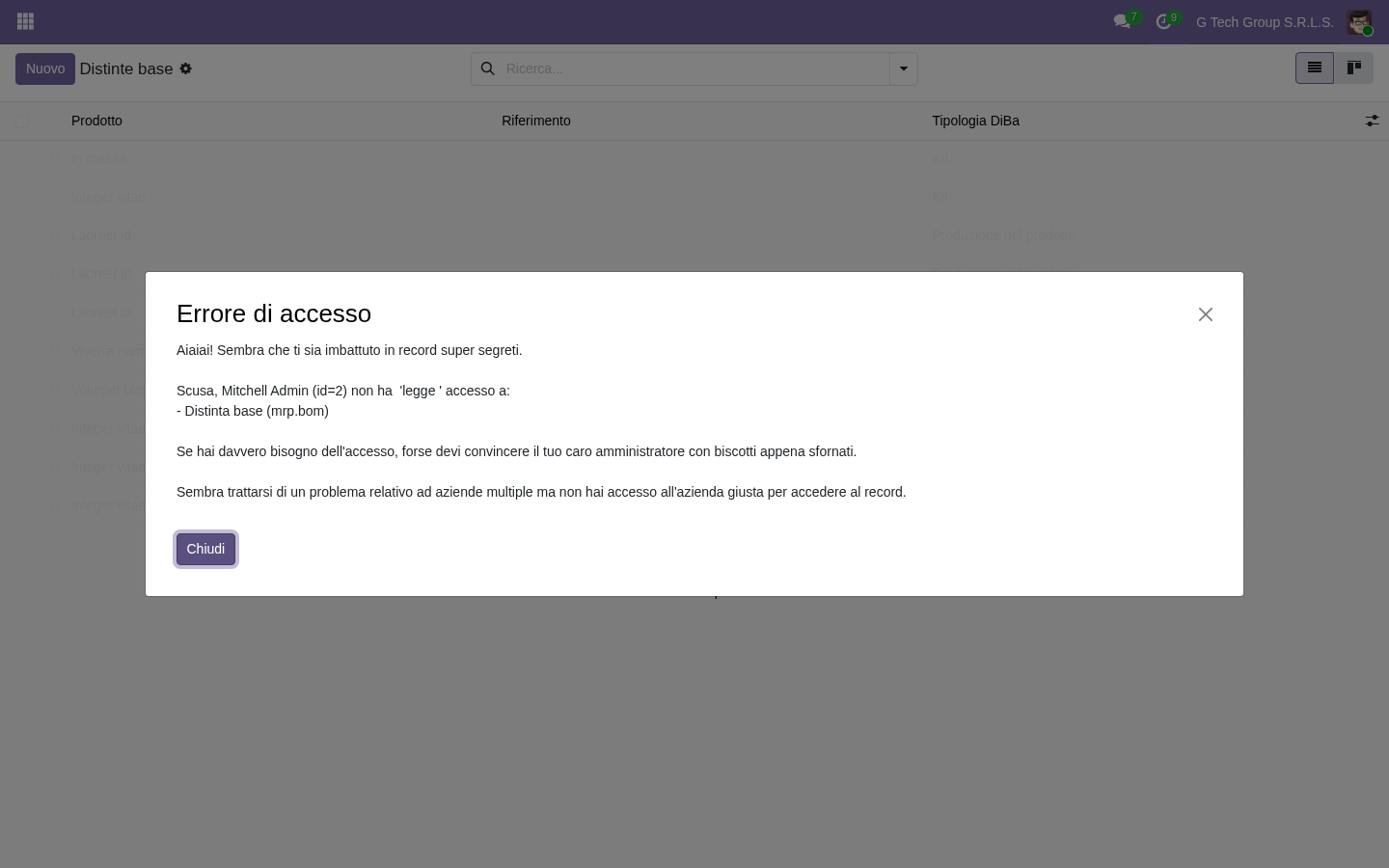 Odoo 19 BOM variant options product attribute PMI italiane manifatturiere