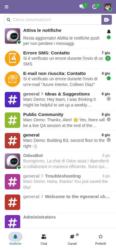 Mobile opportunity detail CRM Odoo 19 PMI italiane field sales
