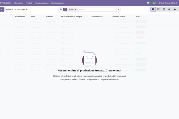 Produzione MRP e distinte base in Odoo 19 (guida PMI manifatturiere italiane)