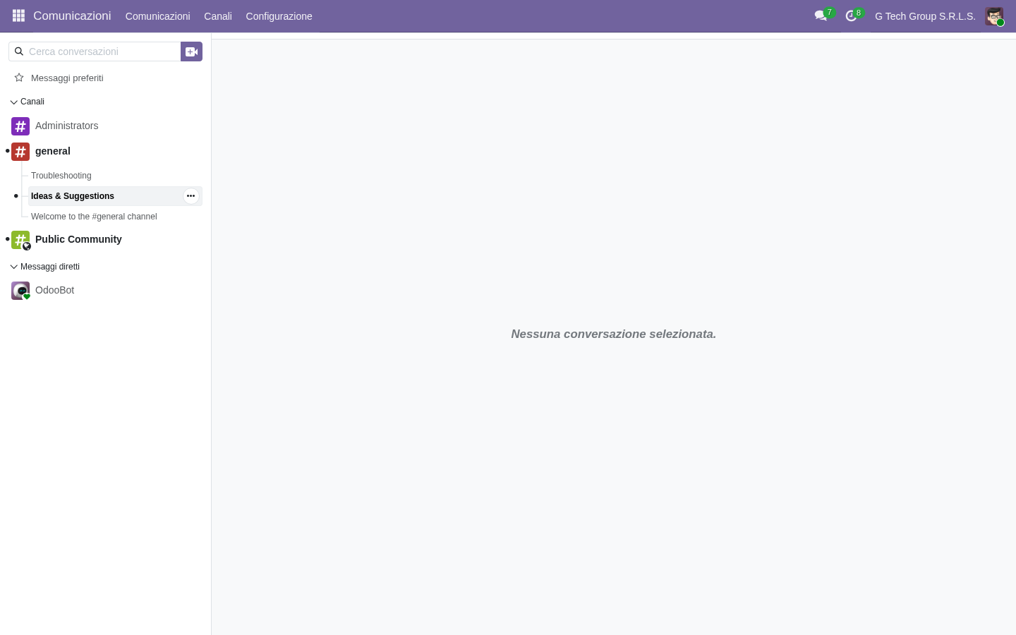 Dashboard executive Odoo 19 con KPI aggregati per CdA mensile PMI italiana