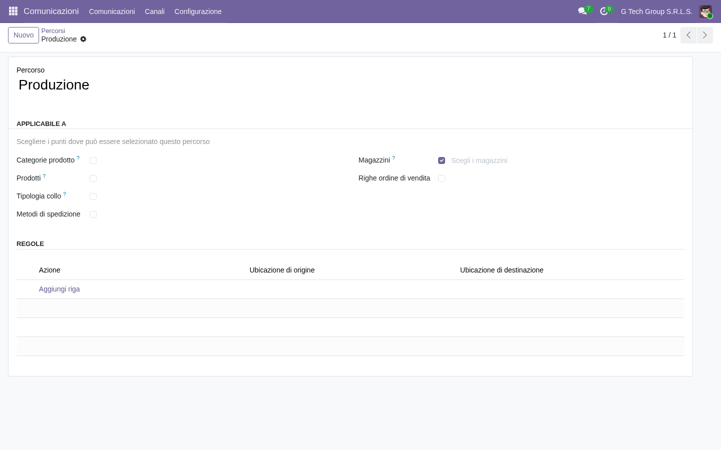 Odoo 19 percorso Produzione integrato con MRP per le PMI italiane