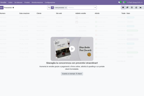 Sales Odoo 19: setup base e workflow quote-to-sale (guida 1 di 15)