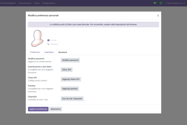 Sicurezza, backup e disaster recovery in Odoo 19 (guida PMI italiane)