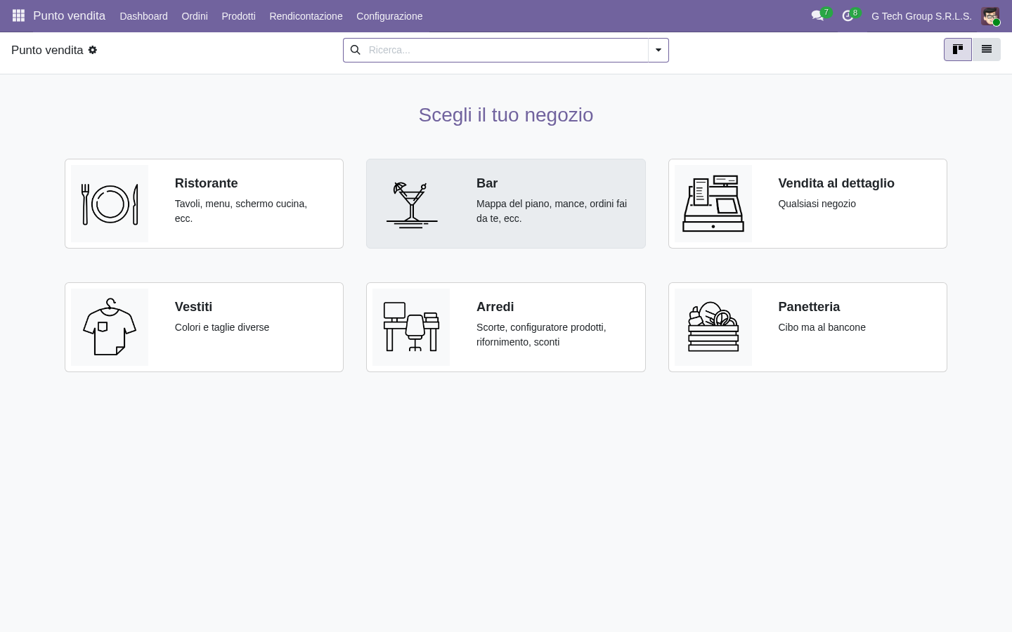 Modulo POS Point of Sale Odoo 19 per gestione casse e punti vendita retail PMI