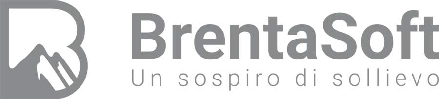 BrentaSoft: Logo grigio