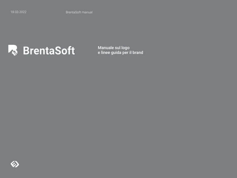 Brand Manual BrentaSoft: Copertina